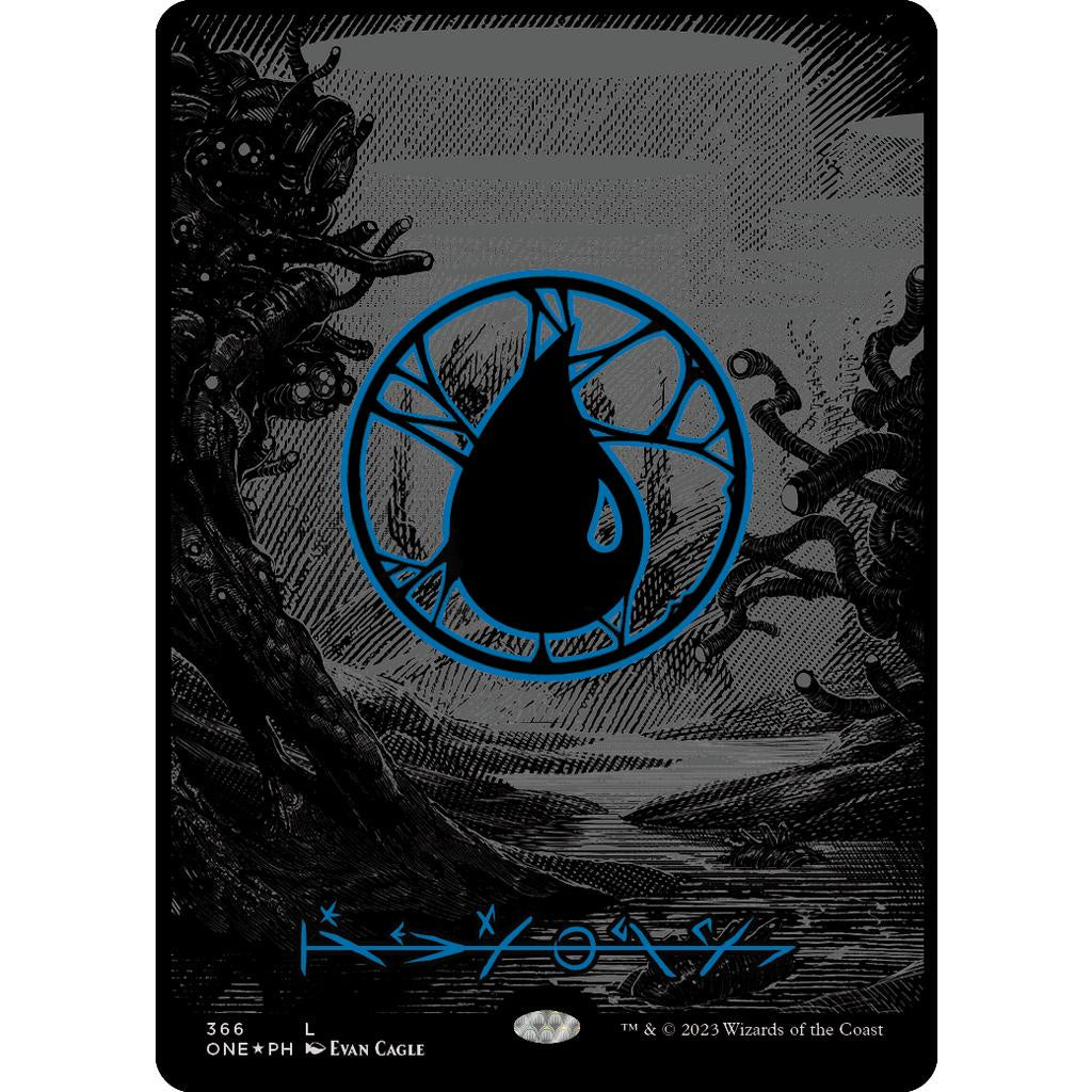 MTG OIL SLICK RAISED Basic Land Plains Island Swamp Mountain Forest Magic the Gathering: Phyrexia All Will be One