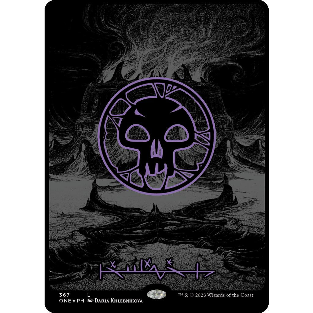 MTG OIL SLICK RAISED Basic Land Plains Island Swamp Mountain Forest Magic the Gathering: Phyrexia All Will be One