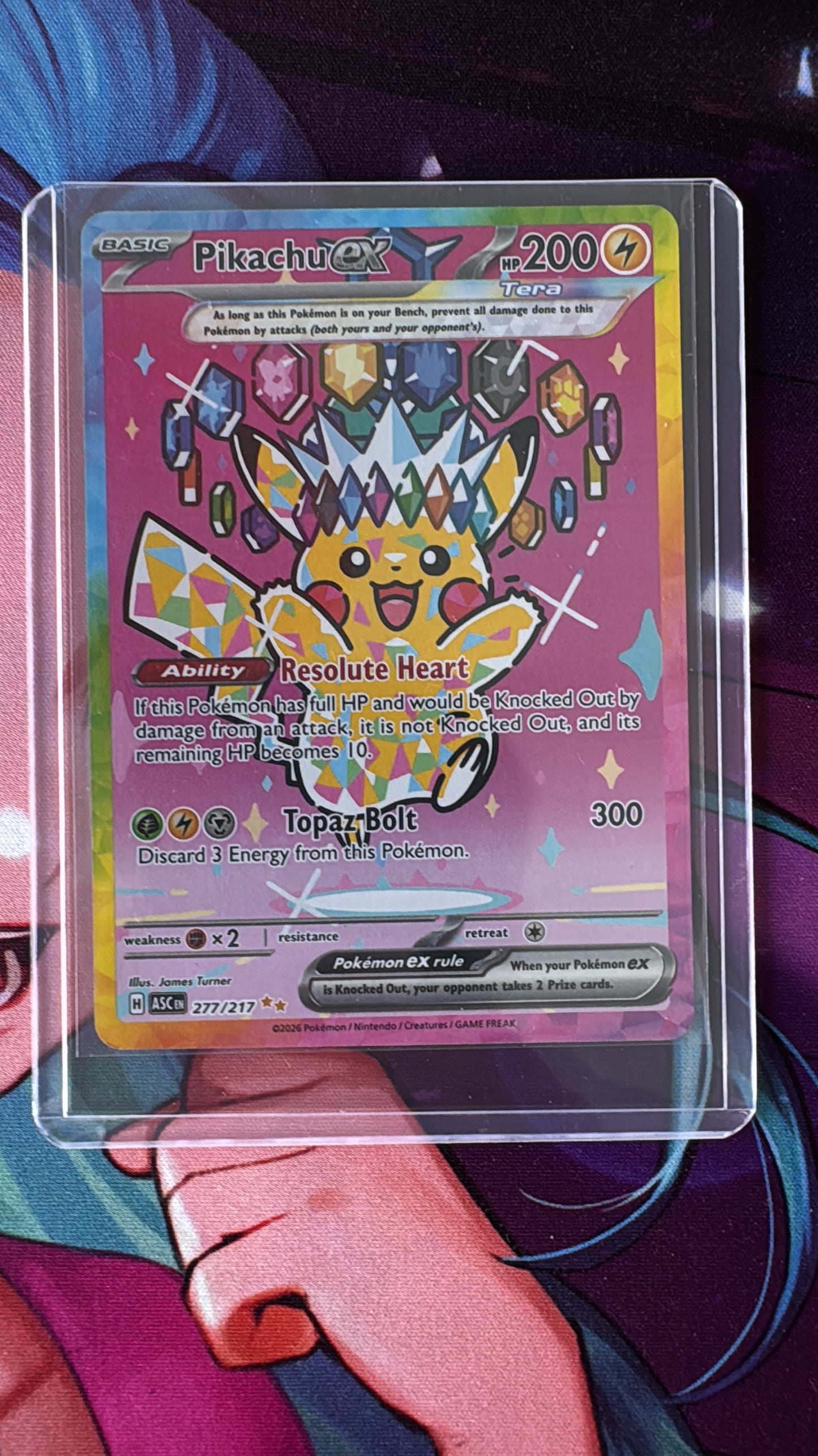 ASC_277/217 PIKACHU EX SIR *Ascended Heroes* English Foil Pokemon TCG Special Illustration Rare