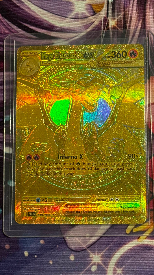 PFL_130/094 Mega CHARIZARD X EX *Phantasmal Flames* MUR English Pokemon TCG Mega Ultra Rare