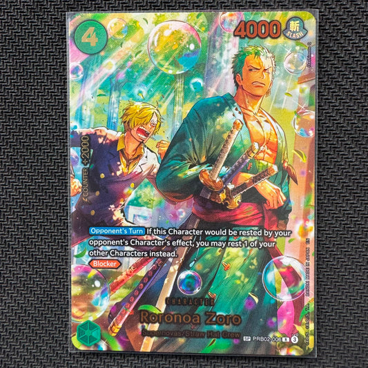 PRB02_006* RORONOA ZORO - ENGLISH *Egghead Crisis* One Piece TCG SP Special Rare AA