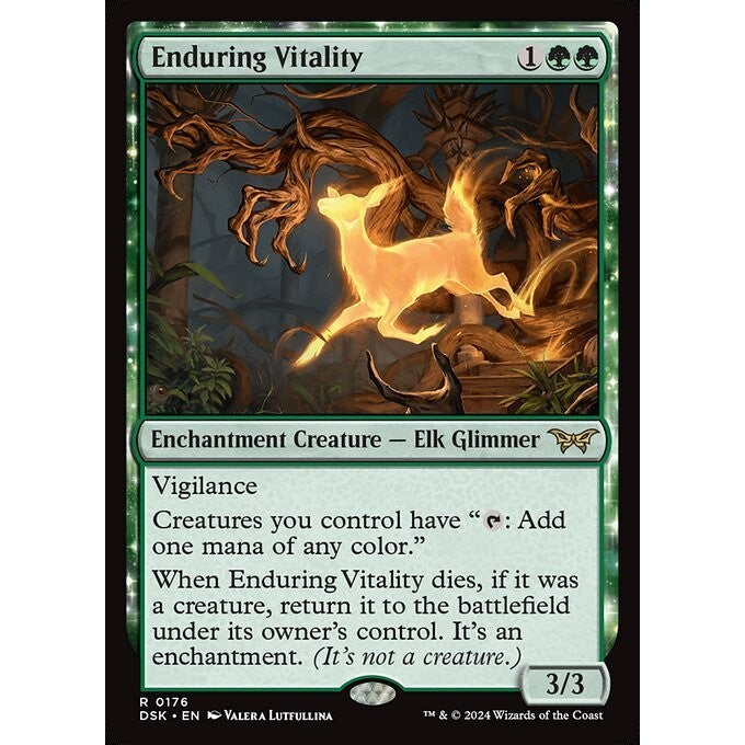 DSK_176 Enduring Vitality MTG Magic: The Gathering: Duskmourn_Rare