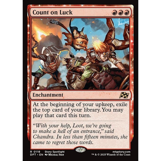 DFT_118 Count on Luck *Aetherdrift* MTG Magic: The Gathering_Rare