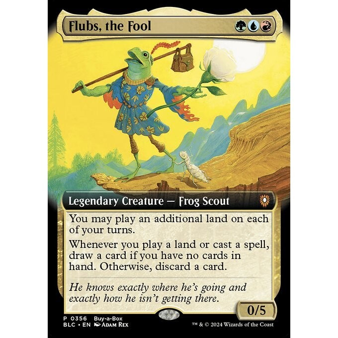 BLC_356 Flubs, the Fool *Buy A Box Promo* MTG Magic: The Gathering: Bloomburrow Commander_Mythic
