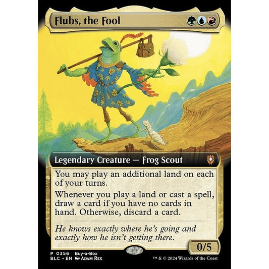 BLC_356 Flubs, the Fool *Buy A Box Promo* MTG Magic: The Gathering: Bloomburrow Commander_Mythic