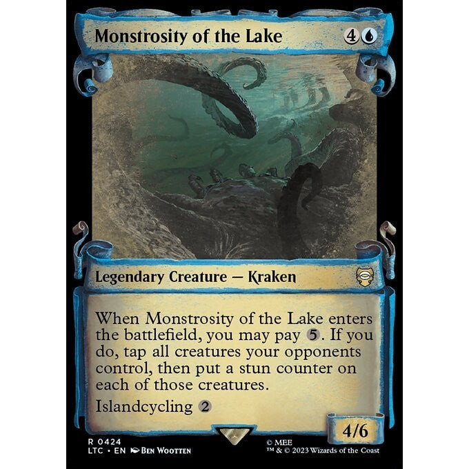 LTC_424 Monstrosity of the Lake MTG Magic: The Gathering: Lord of the Rings Scroll Frame Rare