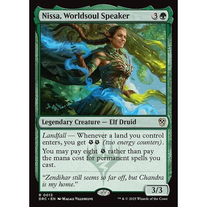 DRC_013 Nissa, Worldsoul Speaker *Aetherdrift Commander* MTG Magic: The Gathering_Rare