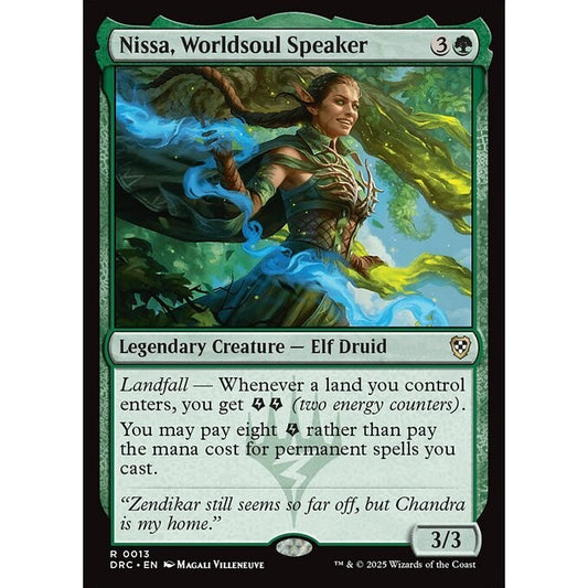 DRC_013 Nissa, Worldsoul Speaker *Aetherdrift Commander* MTG Magic: The Gathering_Rare