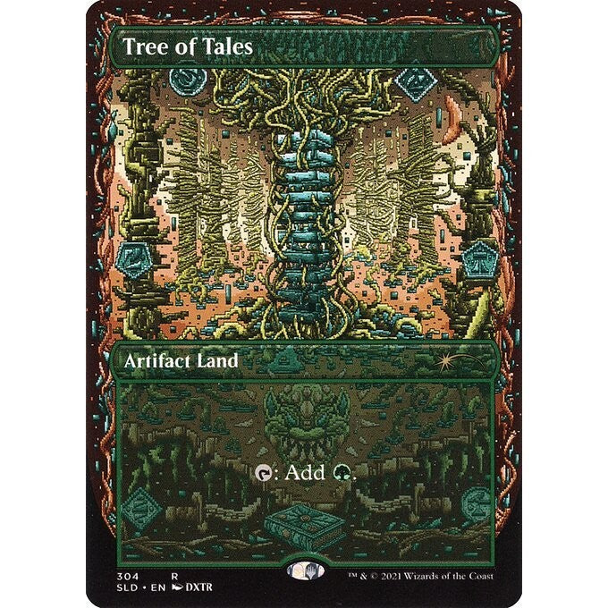SLD_304 Tree of Tales *Full Art EA* MTG Magic: The Gathering: Secret Lair: Mirrodinsanity_Rare