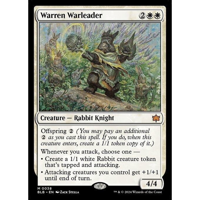 BLB_038 Warren Warleader MTG Magic: The Gathering: Bloomburrow_Mythic