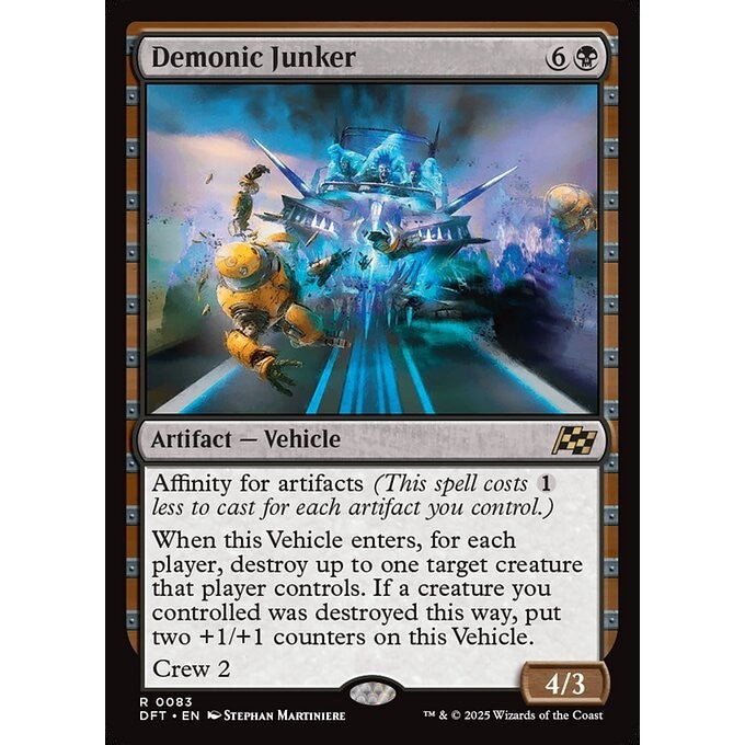 DFT_083 Demonic Junker *Aetherdrift* MTG Magic: The Gathering_Rare