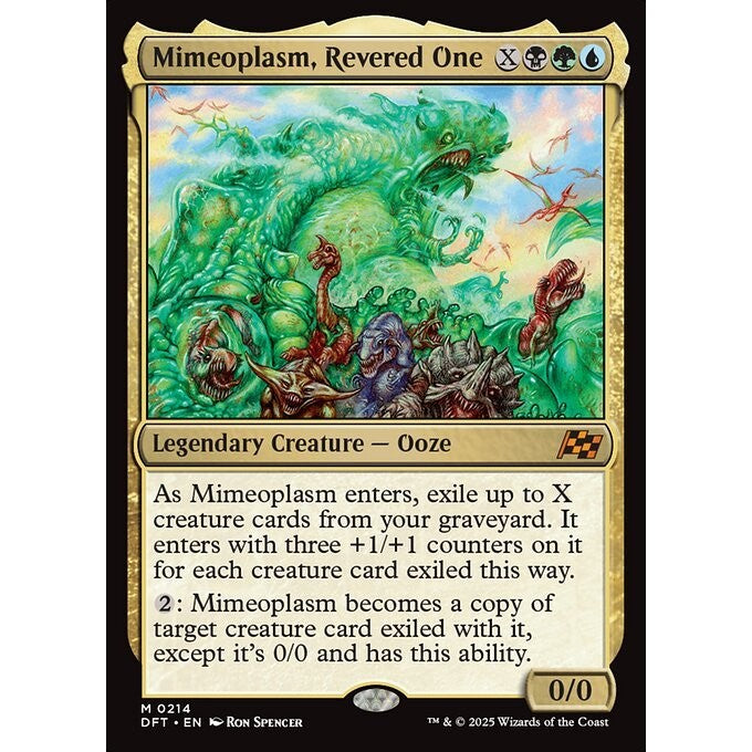 DFT_214 Mimeoplasm, Revered One *Aetherdrift* MTG Magic: The Gathering_Mythic