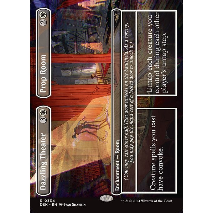 DSK_334 Dazzling Theater // Prop Room *Borderless BL* MTG Magic: The Gathering: Duskmourn_Rare
