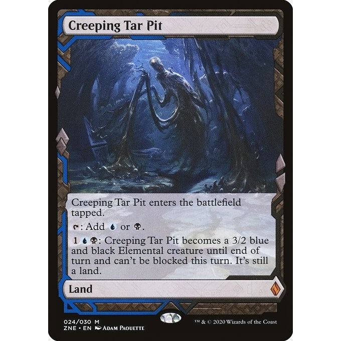 ZNE_024 CREEPING TAR PIT *Zendikar Rising Expeditions* MTG Magic: The Gathering: Mythic