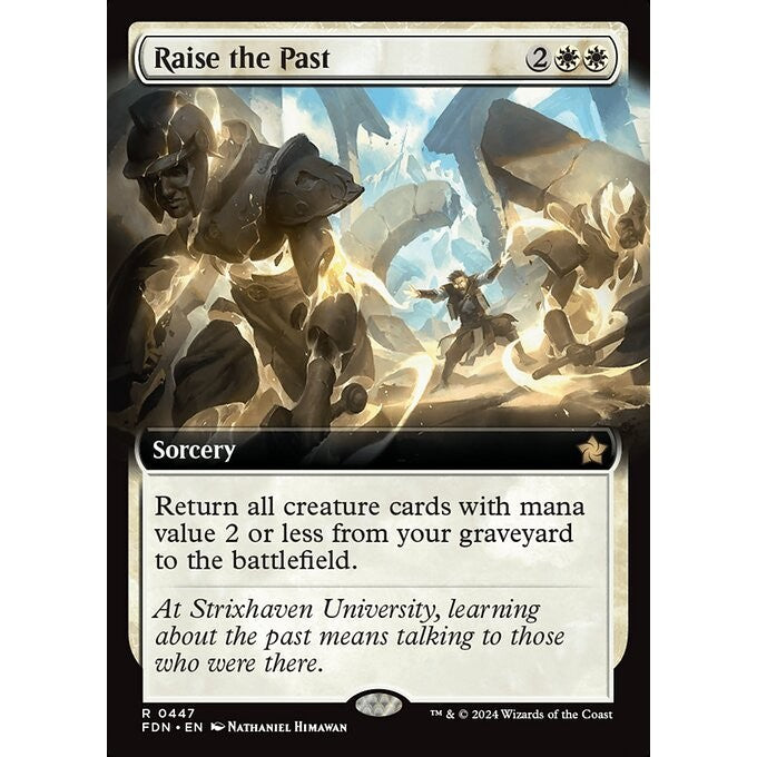 FDN_447 Raise the Past *Extended Art EA* MTG Magic: The Gathering: Foundations_Rare