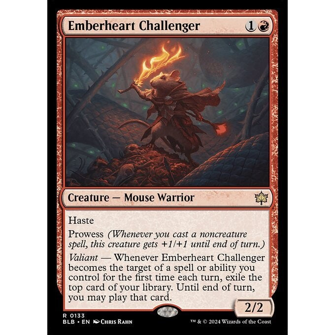 BLB_133 Emberheart Challenger MTG Magic: The Gathering: Bloomburrow_Rare