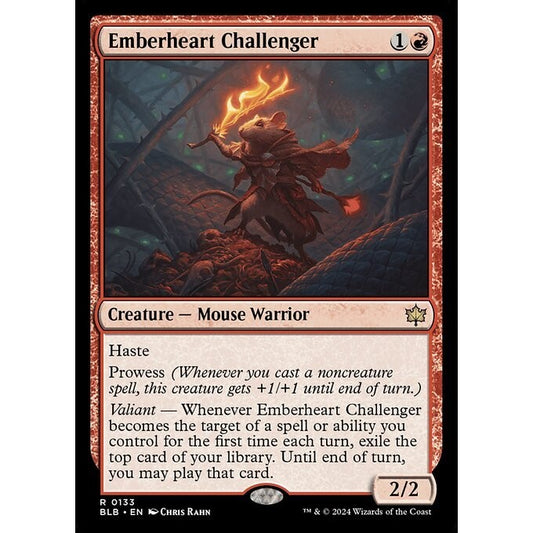 BLB_133 Emberheart Challenger MTG Magic: The Gathering: Bloomburrow_Rare
