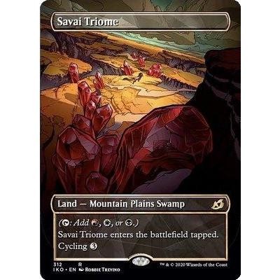 IKO_312 Savai Triome *Extended Art* EA SC MTG Magic: The Gathering: Ikoria: Lair of Behemoths Rare