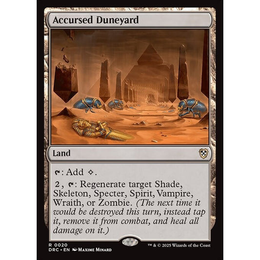 DRC_020 Accursed Duneyard *Aetherdrift Commander* MTG Magic: The Gathering_Rare