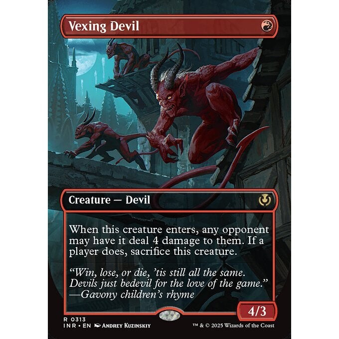 INR_313 Vexing Devil *Innistrad Remastered* *BL Borderless* MTG Magic: The Gathering_Rare