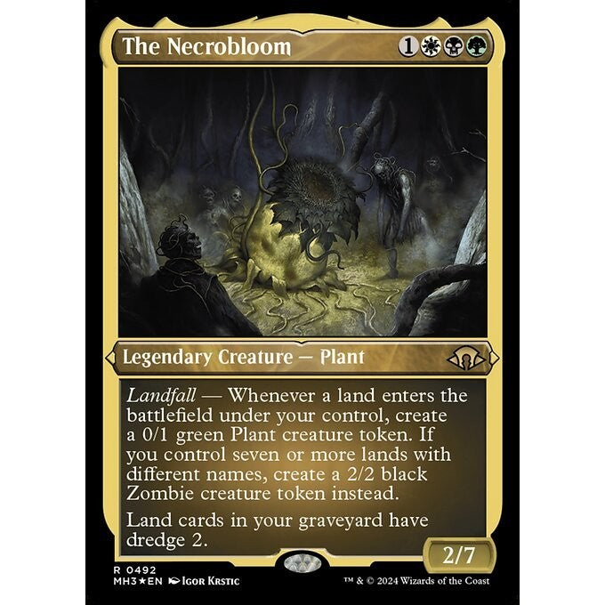 MH3_492 The Necrobloom *Etched Foil* MTG Magic: The Gathering: Modern Horizons 3_Rare