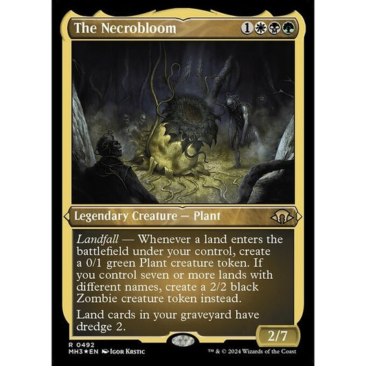 MH3_492 The Necrobloom *Etched Foil* MTG Magic: The Gathering: Modern Horizons 3_Rare