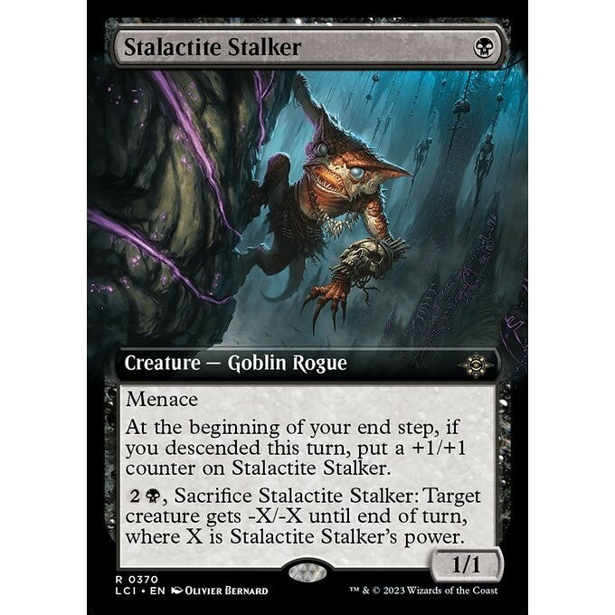 LCI_370 Stalactite Stalker *Extended Art EA* MTG Magic: The Gathering: Lost Caverns of Ixalan Rare