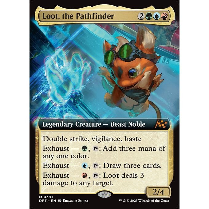 DFT_391 Loot, the Pathfinder **Extended Art EA* Aetherdrift* MTG Magic: The Gathering_Mythic