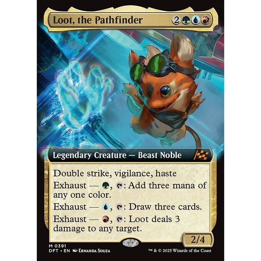 DFT_391 Loot, the Pathfinder **Extended Art EA* Aetherdrift* MTG Magic: The Gathering_Mythic