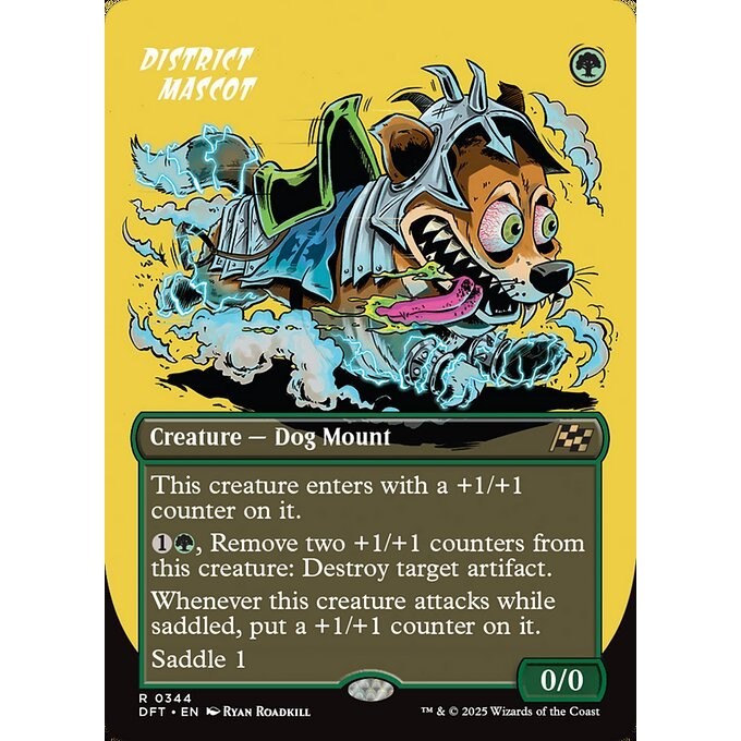 DFT_344 District Mascot **RUDE RIDERS BL Borderless* Aetherdrift * MTG Magic: The Gathering_Rare