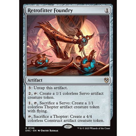 DRC_136 Retrofitter Foundry *Aetherdrift Commander* MTG Magic: The Gathering_Rare