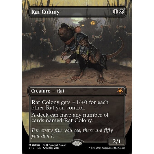 SPG_056 Rat Colony  *Bloomburrow Special Guest - Alternate Full Art* MTG Magic: The Gathering Mythic