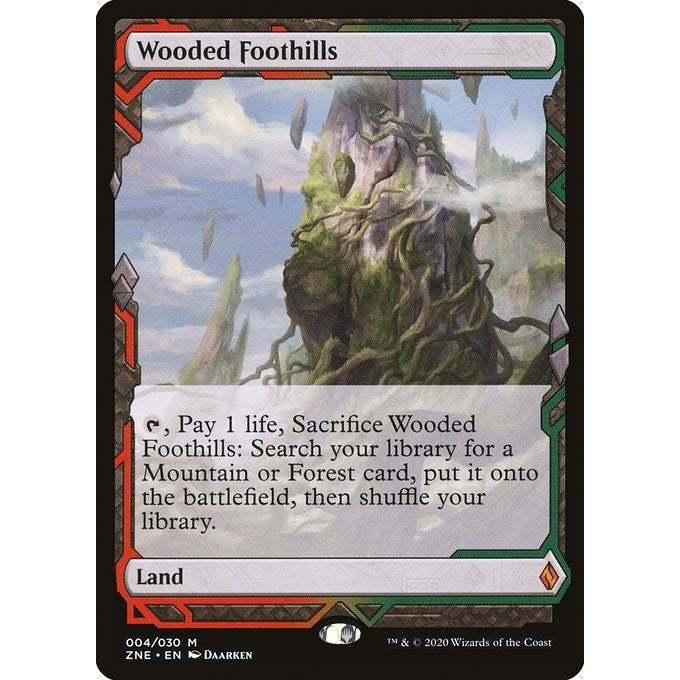 ZNE_004 WOODED FOOTHILLS *Zendikar Rising Expeditions* MTG Magic: The Gathering: Mythic