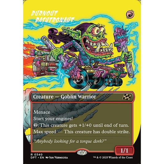 DFT_340 Burnout Bashtronaut **RUDE RIDERS BL Borderless* Aetherdrift * MTG Magic: The Gathering_Rare
