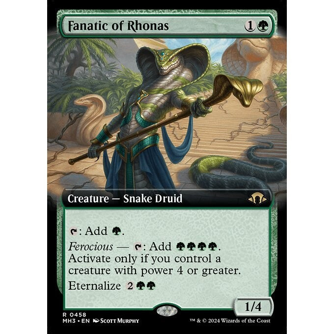 MH3_458 Fanatic of Rhonas *Extended Art EA* MTG Magic: The Gathering: Modern Horizons 3_Rare