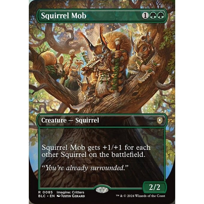 BLC_085 Squirrel Mob *Imagine: Critters EA* MTG Magic: The Gathering: Bloomburrow Commander_Rare