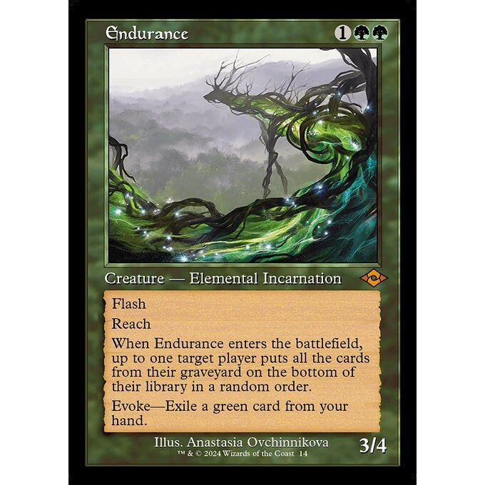 H2R_014 Endurance *Retro Frame* MTG Magic: The Gathering: MH2 Timeshifts MH3_Mythic