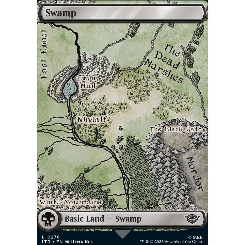 Lord OF THE RINGS MAP LANDS BASIC LAND Surge FoilS Choose Your Cards MTG Magic: The Gathering LTR