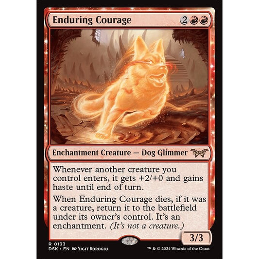 DSK_133 Enduring Courage MTG Magic: The Gathering: Duskmourn_Rare