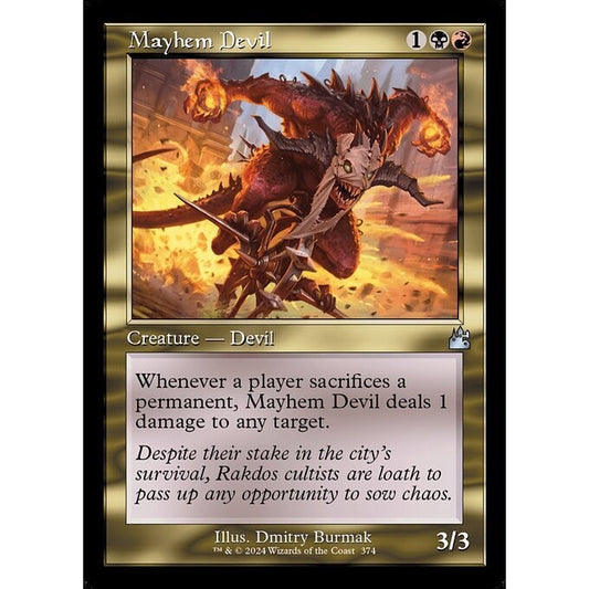 RVR_374 Mayhem Devil Retro Frame MTG Magic: The Gathering: Ravnica Remastered Uncommon