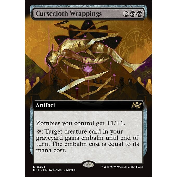 DFT_383 Cursecloth Wrappings **Extended Art EA* Aetherdrift* MTG Magic: The Gathering_Rare