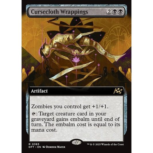 DFT_383 Cursecloth Wrappings **Extended Art EA* Aetherdrift* MTG Magic: The Gathering_Rare