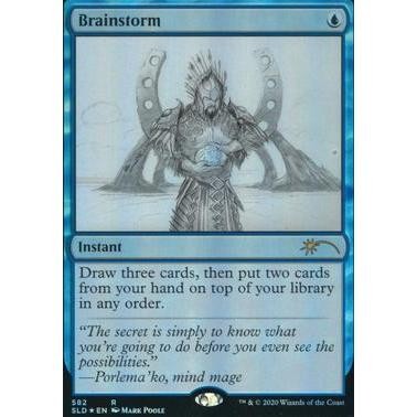 SLD_582 Brainstorm (582 - Foil): Secret Lair MTG Magic: The Gathering
