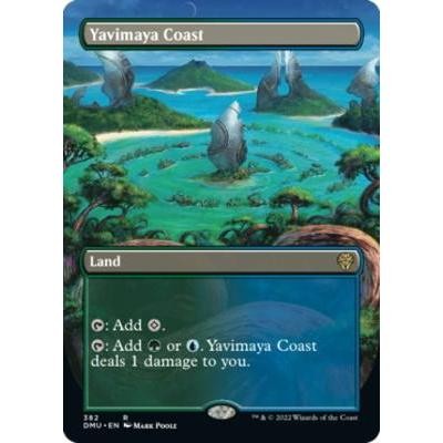 DMU_382 Yavimaya Coast *Borderless BL* MTG Magic: The Gathering: Dominaria United_Rare