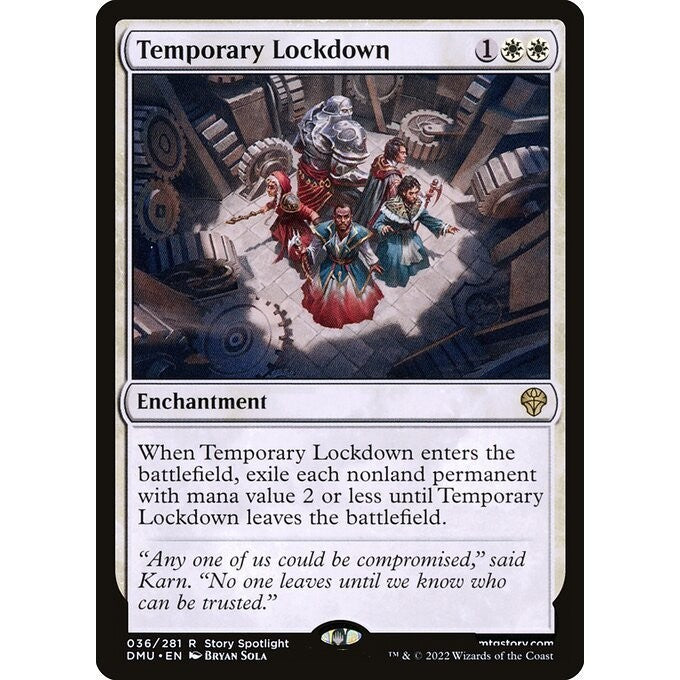 DMU_036 Temporary Lockdown MTG: Magic the Gathering: Dominaria United Rare