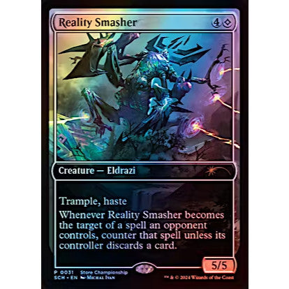 SCH_031 REALITY SMASHER *FOIL* MTG Magic: The Gathering: Store Championships: Prize Card_Rare