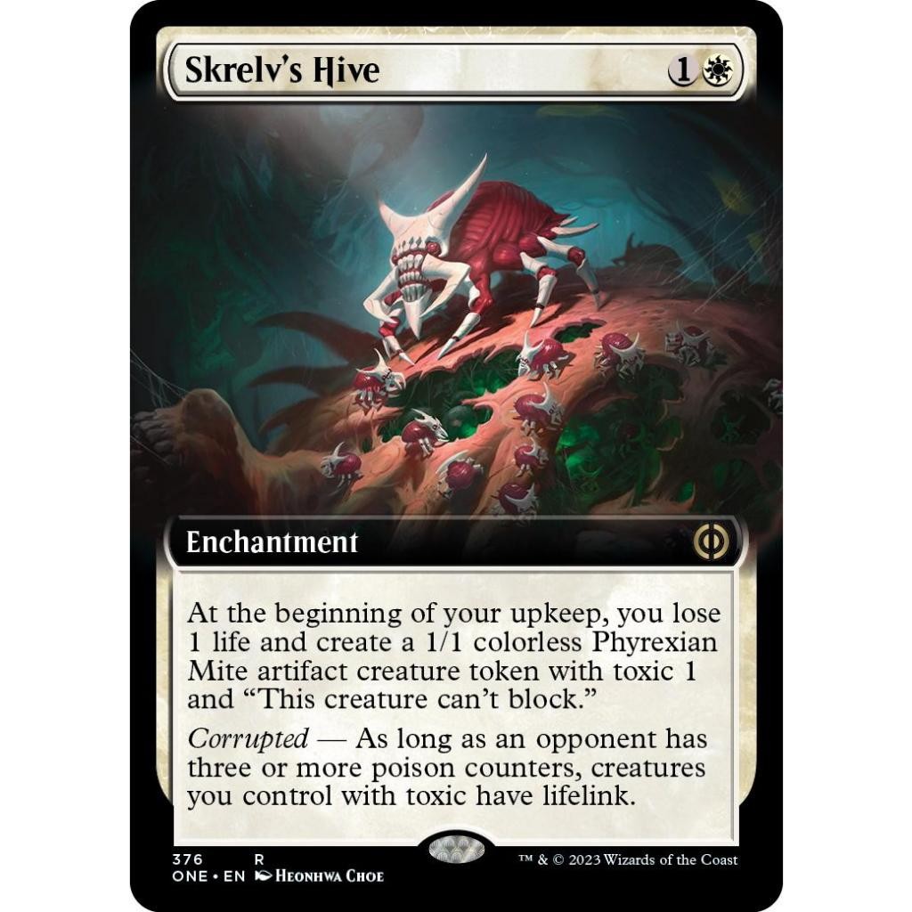 ONE_376 Skrelv's Hive Extended Art EA MTG Magic the Gathering: Phyrexia One Rare