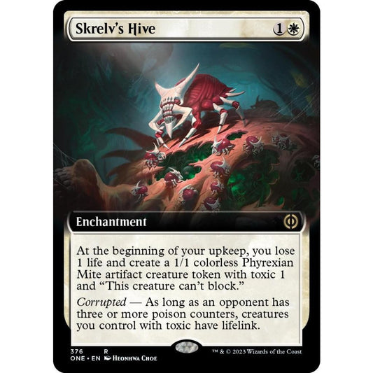 ONE_376 Skrelv's Hive Extended Art EA MTG Magic the Gathering: Phyrexia One Rare