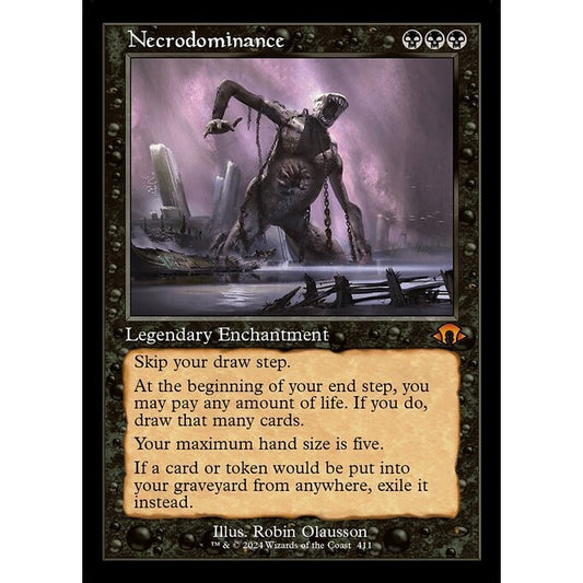 MH3_411 Necrodominance *Classic Retro Print* MTG Magic: The Gathering: Modern Horizons 3_Mythic