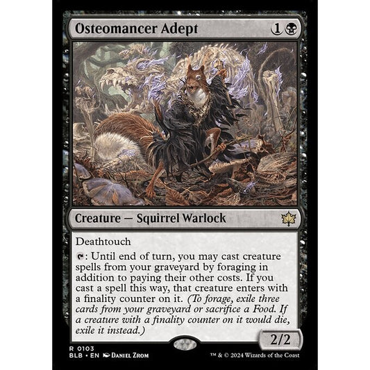 BLB_103 Osteomancer Adept MTG Magic: The Gathering: Bloomburrow_Rare